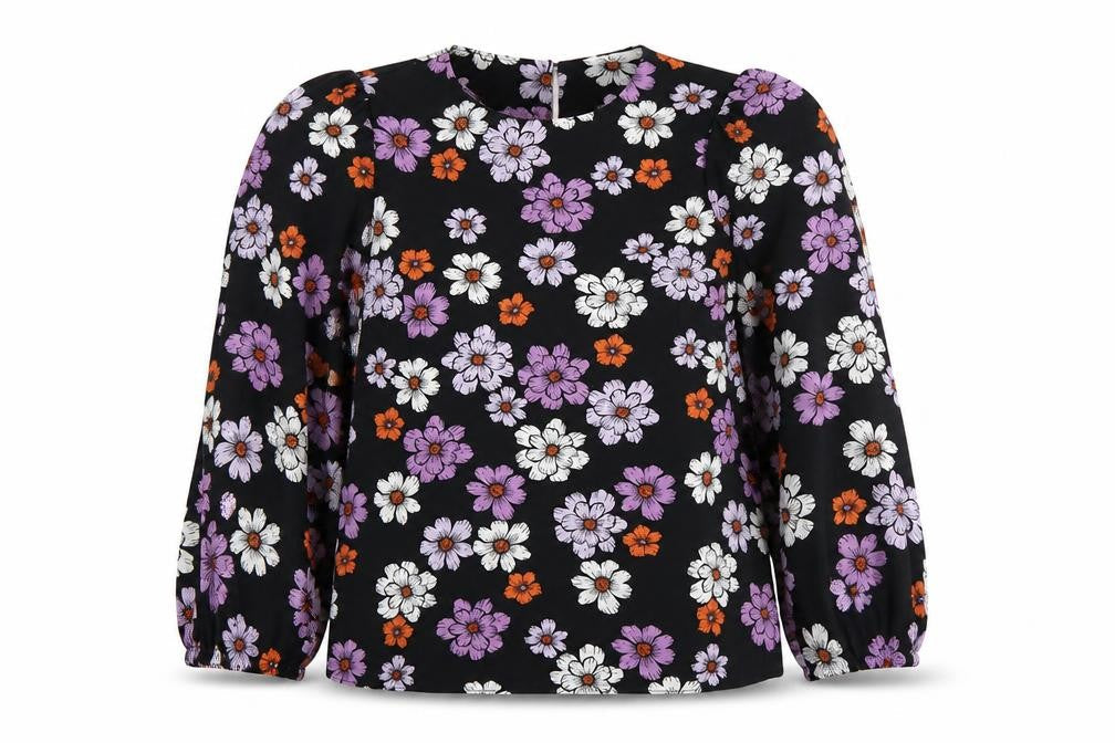 Womens UK Size 8 TU Multicoloured Basic Blouse