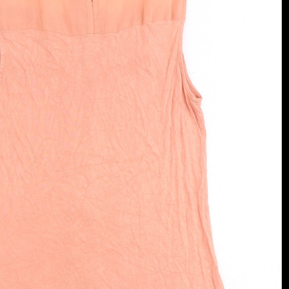 Womens UK Size L Oasis Pink Basic Tank