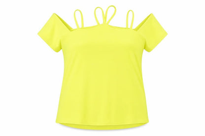 Womens UK Size 14 Boohoo Yellow Basic Blouse