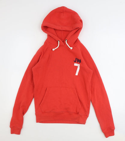 Womens UK Size 8 Jack Wills Red Pullover Hoodie