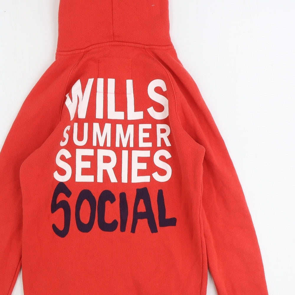Womens UK Size 8 Jack Wills Red Pullover Hoodie