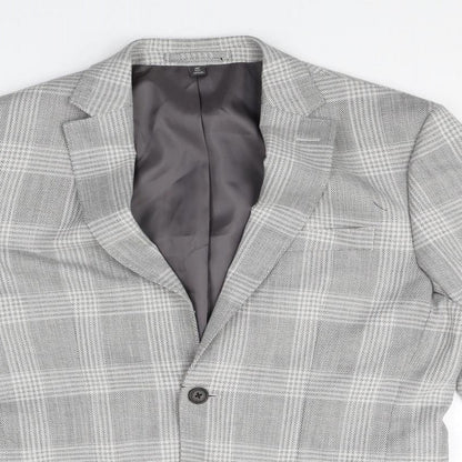 Mens UK Size 38 Marks and Spencer Regular Grey Suit Jacket