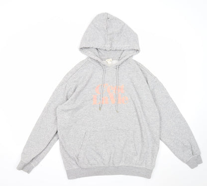 H&M Womens Grey Cotton Pullover Hoodie Size S Pullover - C'est La Vie