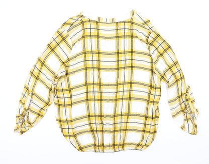 Womens UK Size 16 Select Yellow Basic Blouse