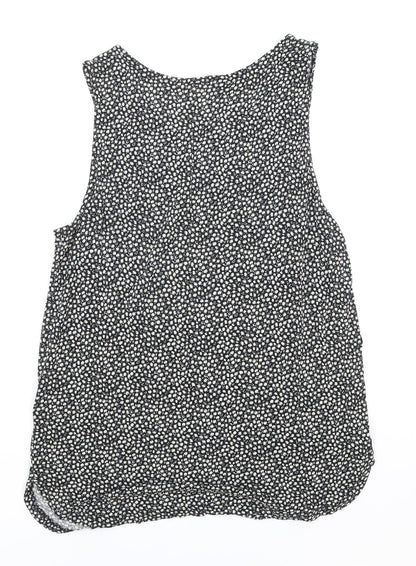 Womens UK Size S H&M Black Basic Tank