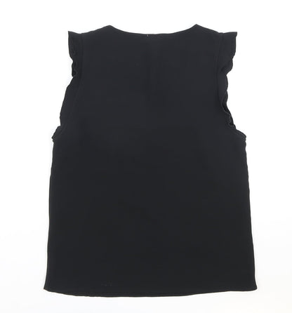 Womens UK Size 6 H&M Black Basic Tank