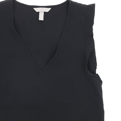 Womens UK Size 6 H&M Black Basic Tank