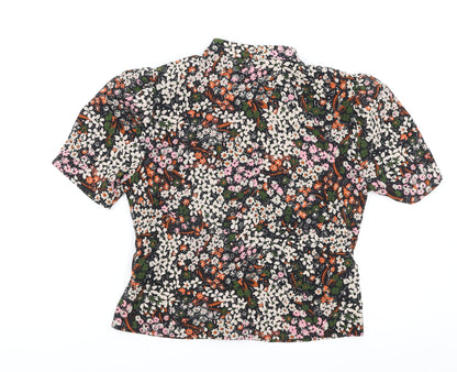 Womens UK Size 6 Preworn Multicoloured Basic Blouse