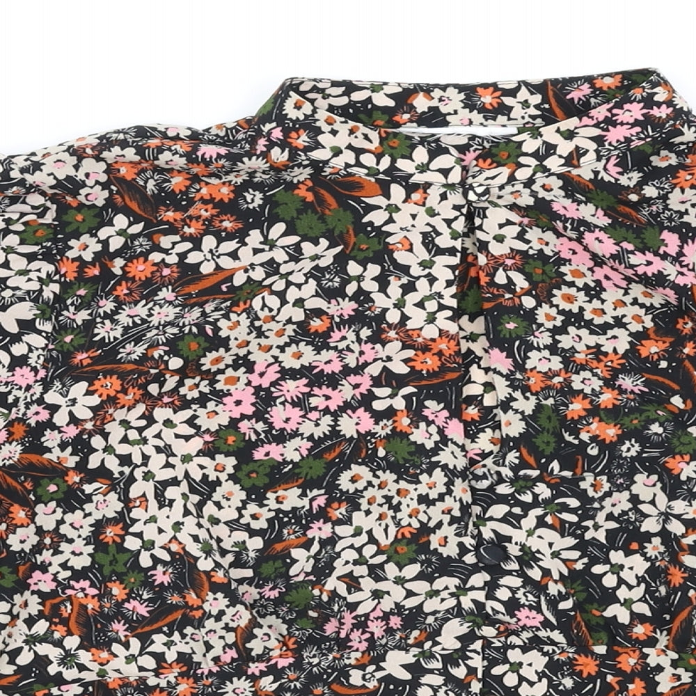 Womens UK Size 6 Preworn Multicoloured Basic Blouse