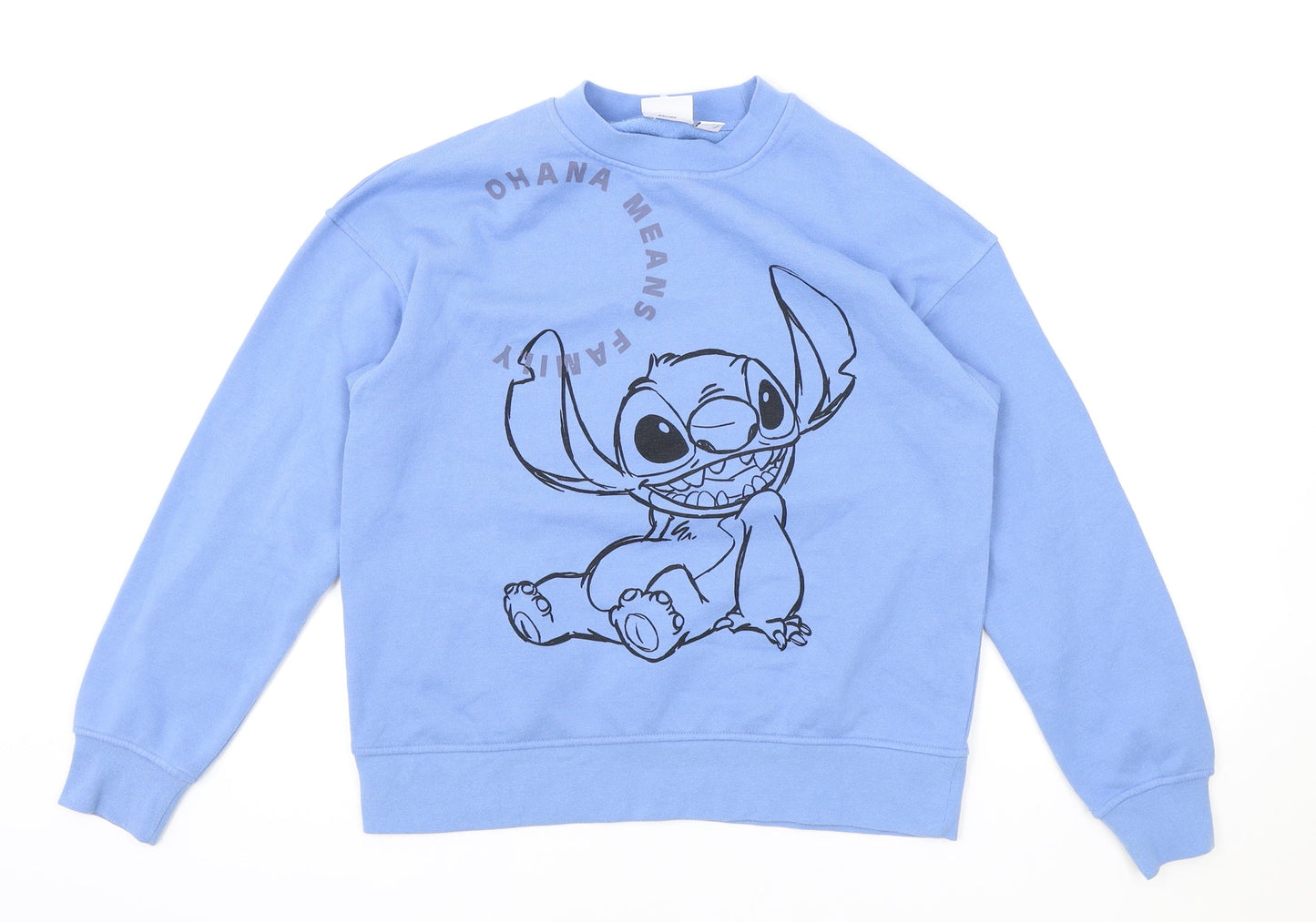 Womens UK Size XS Disney Blue Pullover Sweatshirt