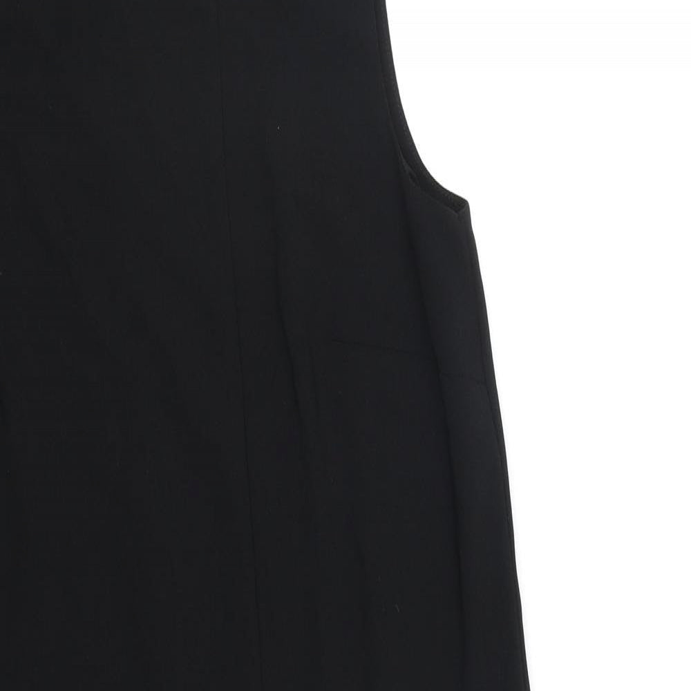 Primark Womens Black Polyester Trapeze & Swing Size 8 Round Neck Zip