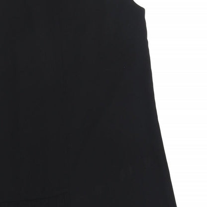 Primark Womens Black Polyester Trapeze & Swing Size 8 Round Neck Zip