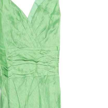 Monsoon Womens Green Polyester Ball Gown Size 8 Sweetheart Zip