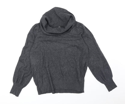 Womens UK Size 14 Marks and Spencer Grey Henley Jumper