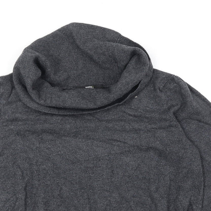 Womens UK Size 14 Marks and Spencer Grey Henley Jumper
