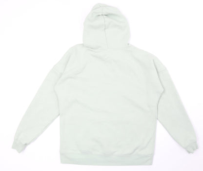 New Look Womens Green Cotton Pullover Hoodie Size S Pullover