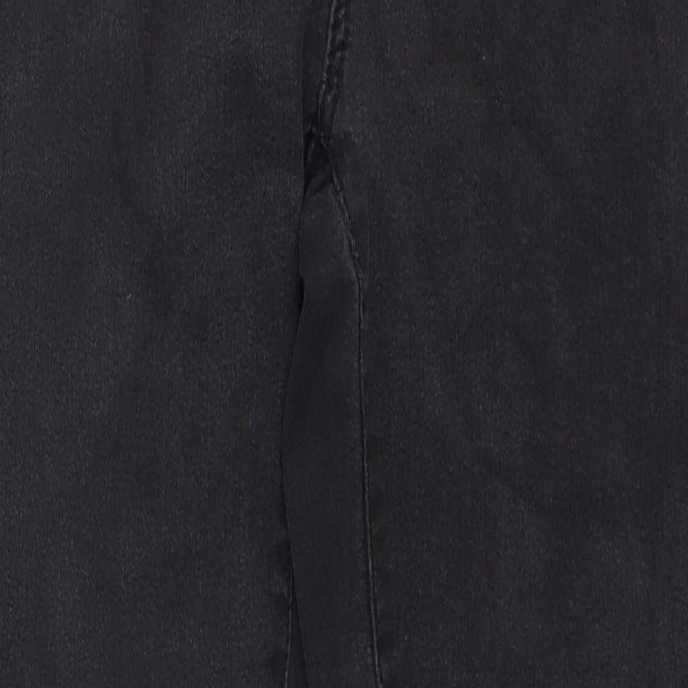 Denim & Co. Womens Black Cotton Skinny Jeans Size 8 Regular Zip