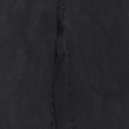 Denim & Co. Womens Black Cotton Skinny Jeans Size 8 Regular Zip