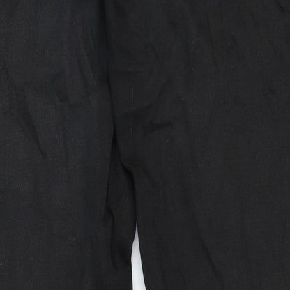 Uniqlo Womens Black Cotton Skinny Jeans Size 12 Regular Zip