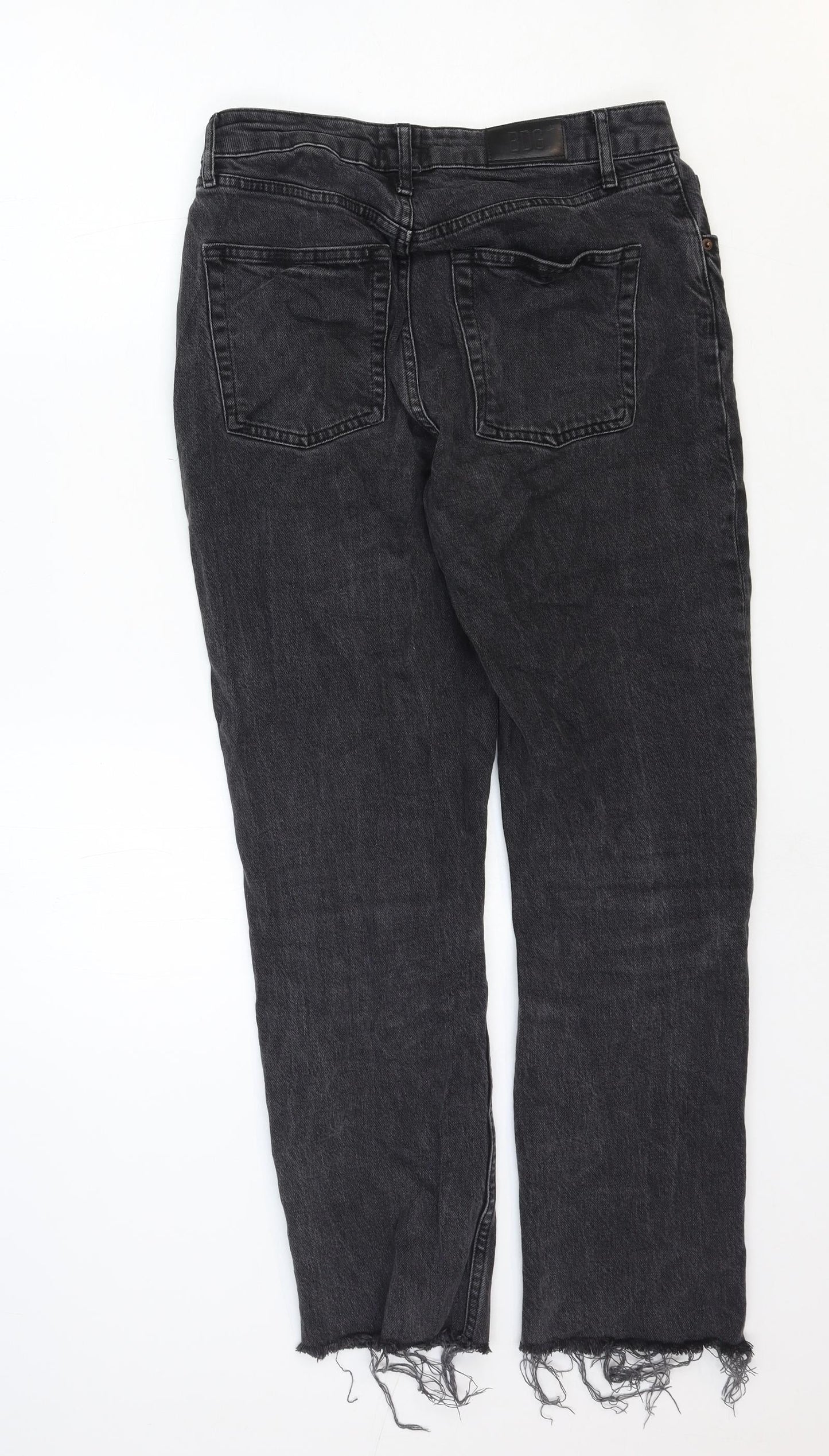 BDG Womens Black Cotton Straight Jeans Size 28 in Regular Button