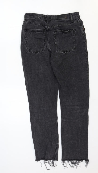 BDG Womens Black Cotton Straight Jeans Size 28 in Regular Button