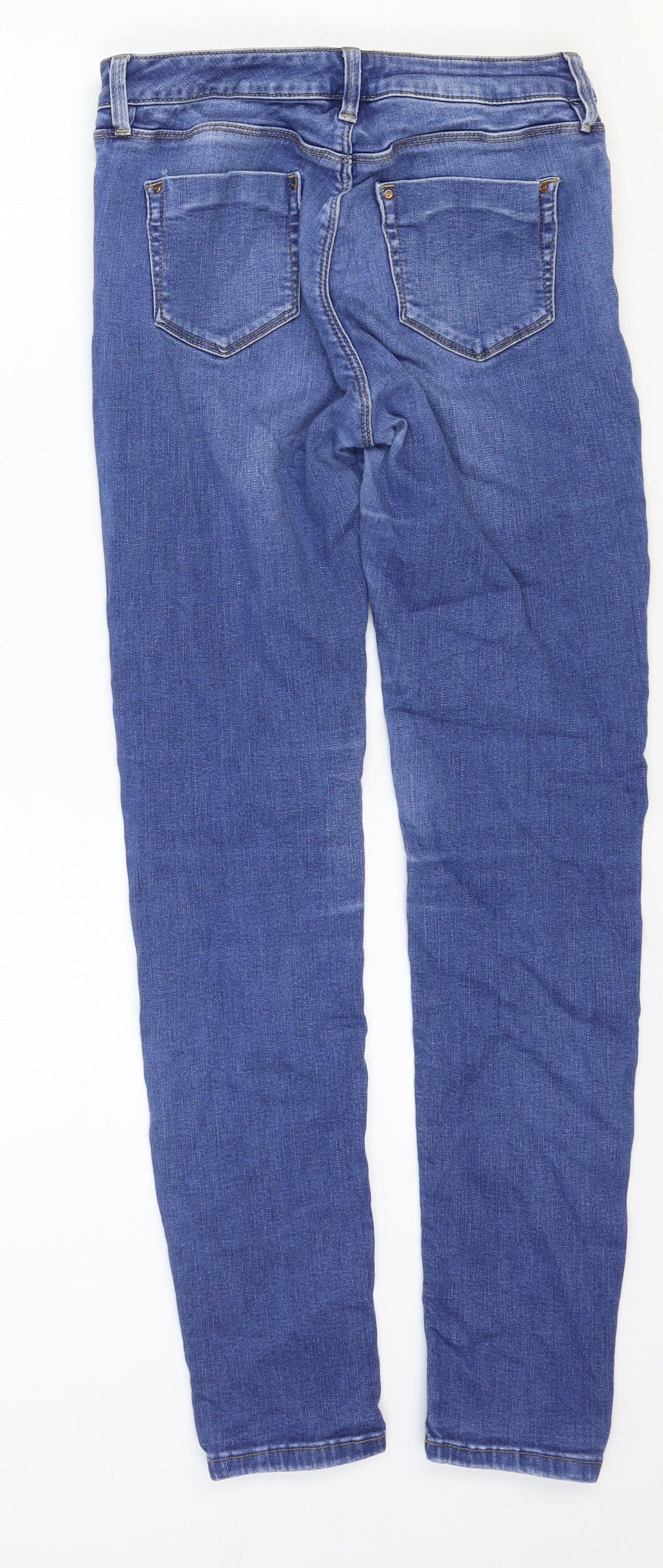 Womens UK Size 12 Waredenim Regular Fit Skinny Blue Jeans