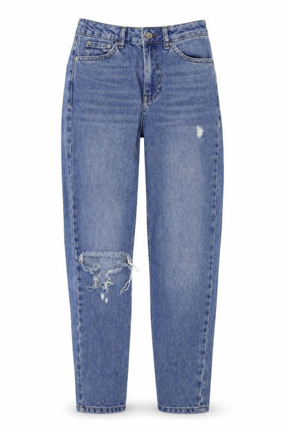 Womens UK Size 26 in Topshop Regular Fit Straight Blue Jeans