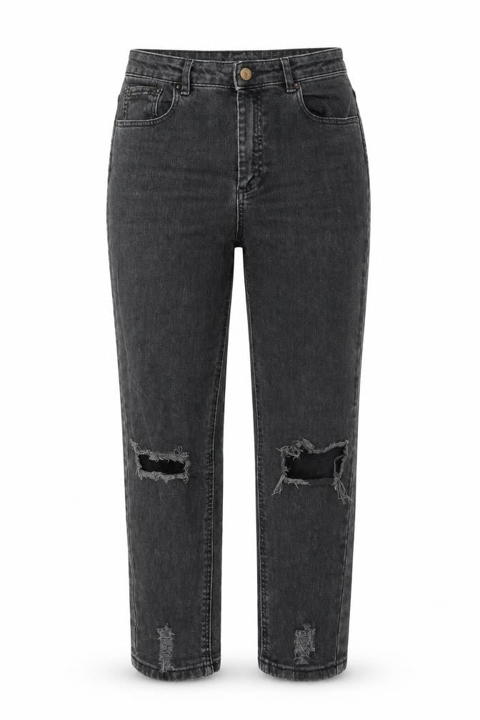 ASOS Womens Grey Cotton Straight Jeans Size 28 in Regular Zip