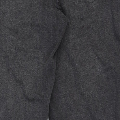 Denim & Co. Womens Grey Cotton Skinny Jeans Size 14 Regular Zip
