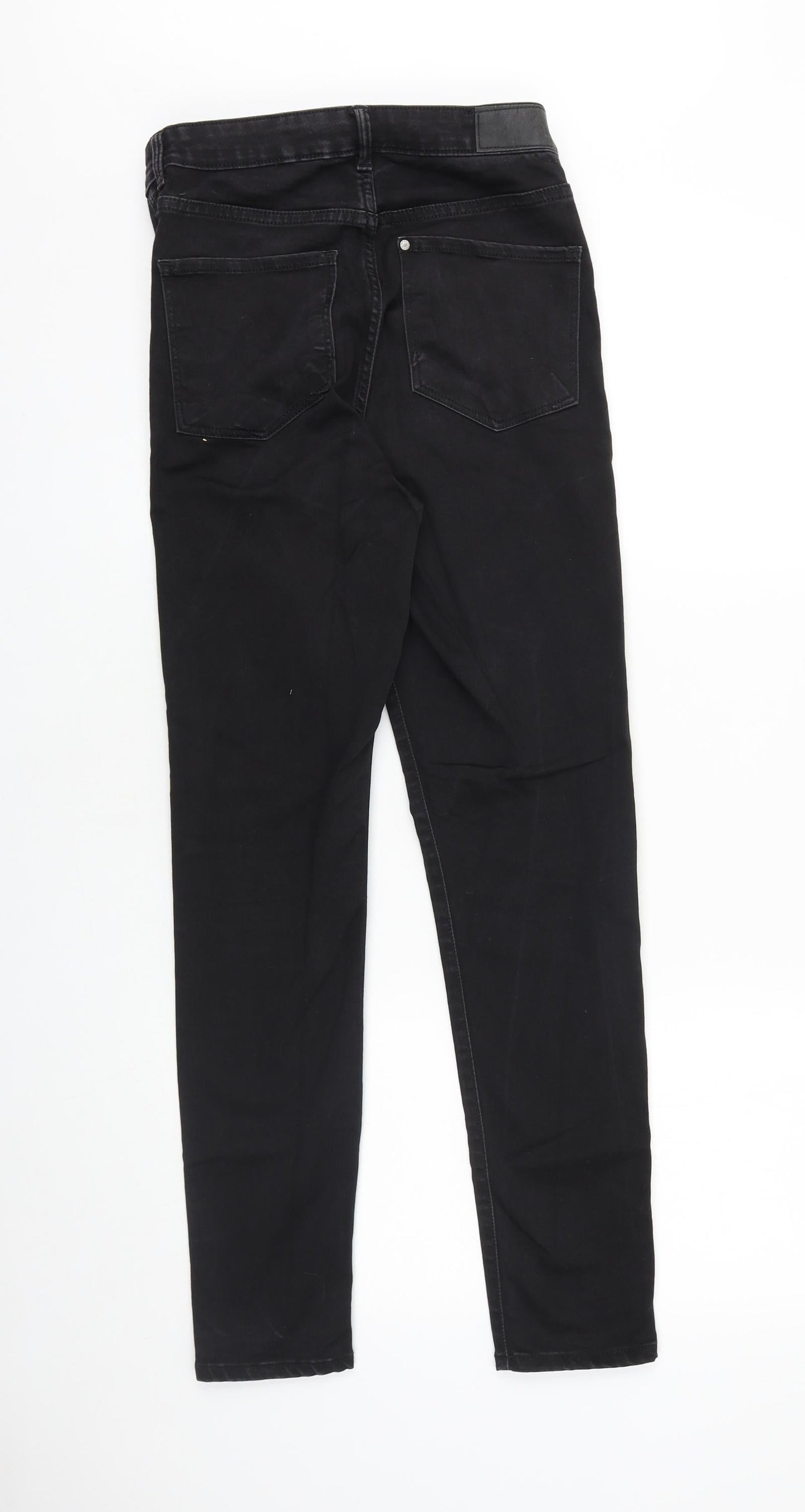 Womens UK Size 27 in H&M Slim Fit Skinny Black Jeans