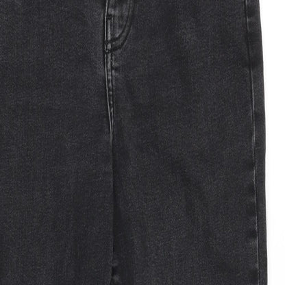 George Womens Black Cotton Bootcut Jeans Size 28 in L25 in Regular Zip