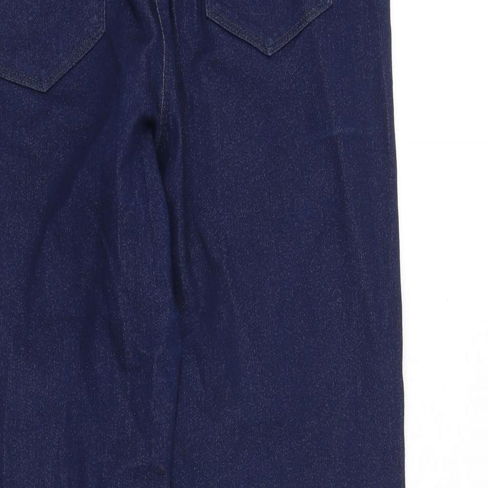 M&Co Womens Blue Cotton Skinny Jeans Size 10 L28 in Slim Zip