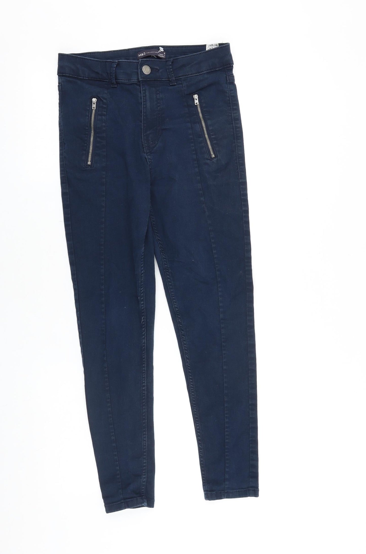 Womens UK Size 8 Marks and Spencer Slim Fit Skinny Blue Jeans