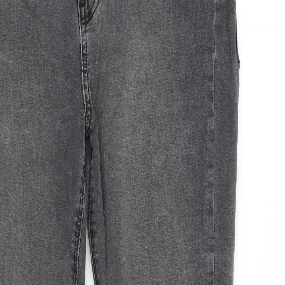 Denim & Co. Womens Green Cotton Skinny Jeans Size 14 L26 in Slim Zip