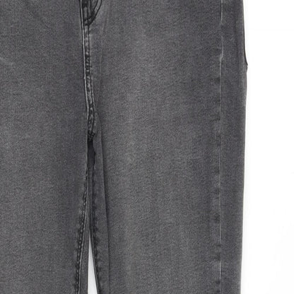 Denim & Co. Womens Green Cotton Skinny Jeans Size 14 L26 in Slim Zip