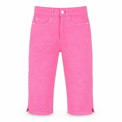 Womens UK Size 6 Zara Regular Fit Cropped Pink Jeans