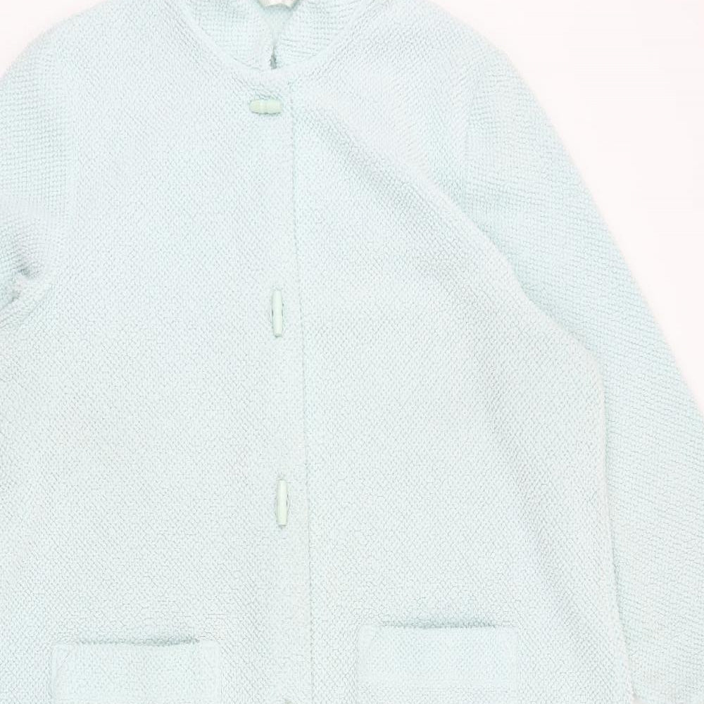 Womens UK Size 16 Marks and Spencer Blue Overcoat