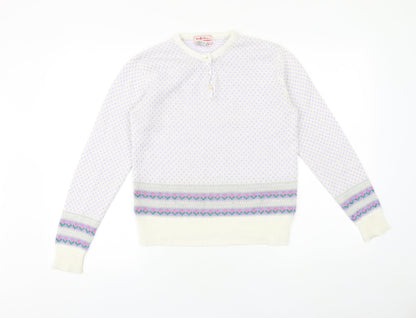 Womens UK Size M Preworn Purple Pullover Jumper