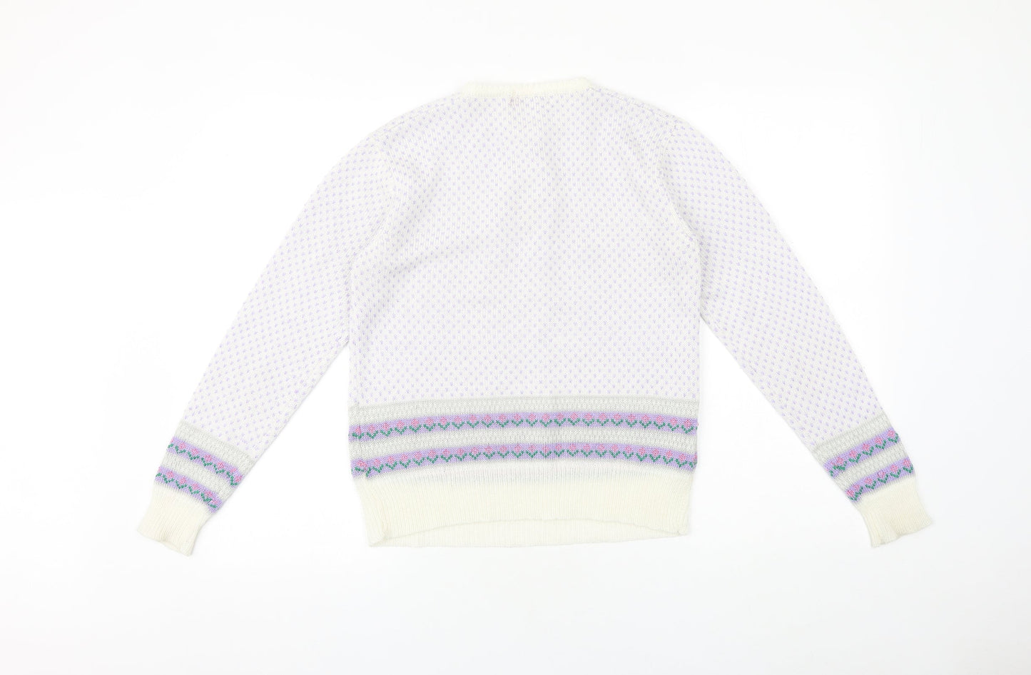 Womens UK Size M Preworn Purple Pullover Jumper