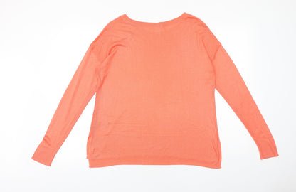 Womens UK Size M H&M Pink Pullover Jumper