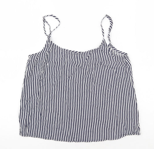 Womens UK Size 4 H&M Blue Camisole Tank
