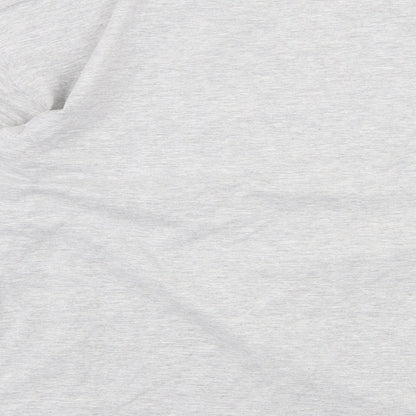 TU Womens Grey Cotton Basic Blouse Size 14 Scoop Neck