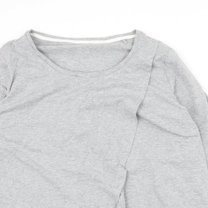 Womens UK Size L ESMARA Grey Basic Blouse
