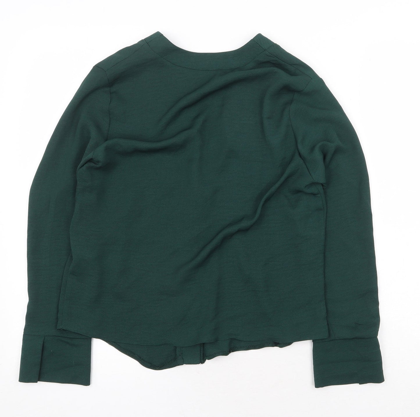 Womens UK Size 6 New Look Green Basic Blouse