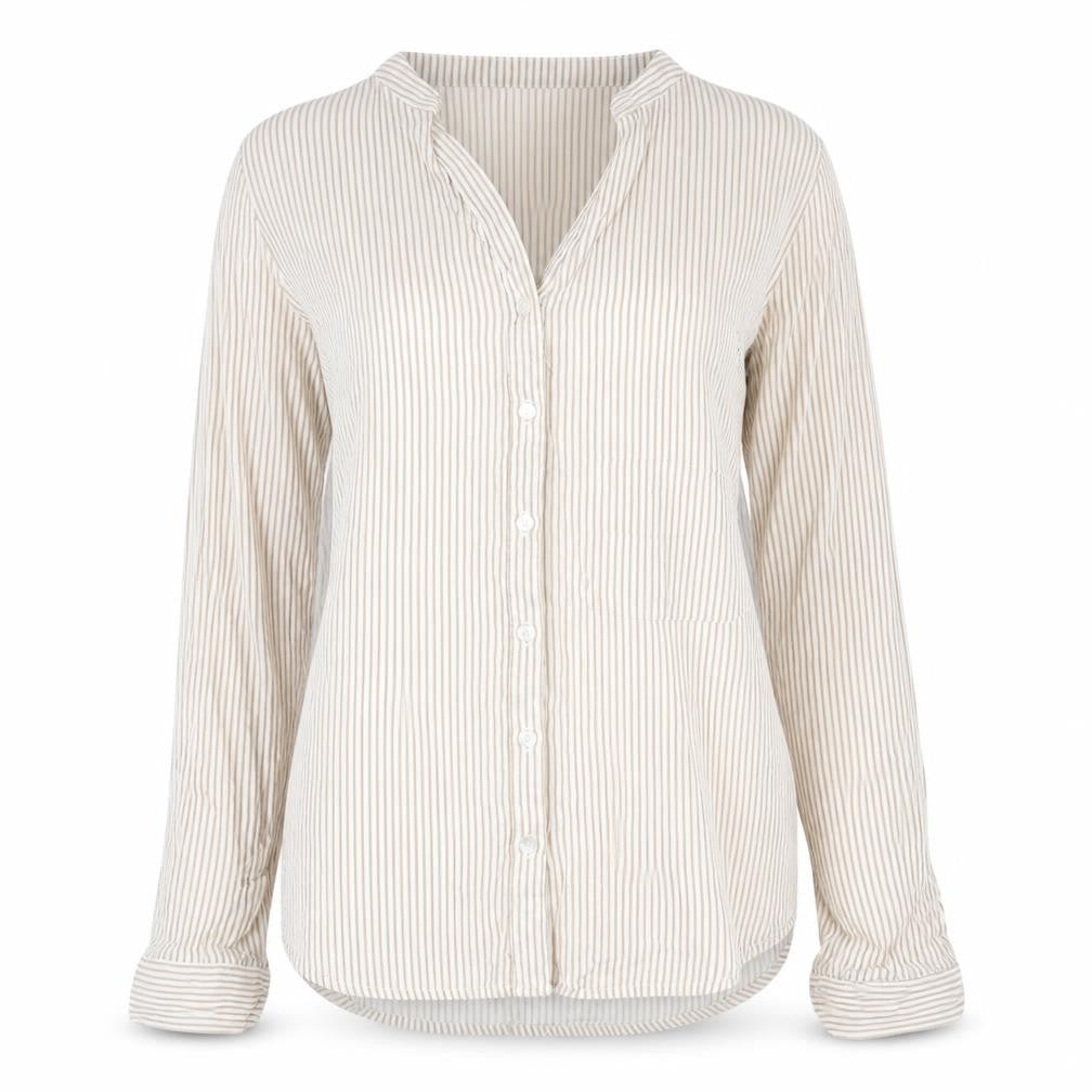 Womens UK Size 6 Atmosphere Beige Basic Blouse