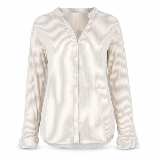 Womens UK Size 6 Atmosphere Beige Basic Blouse