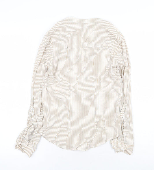 Womens UK Size 6 Atmosphere Beige Basic Blouse