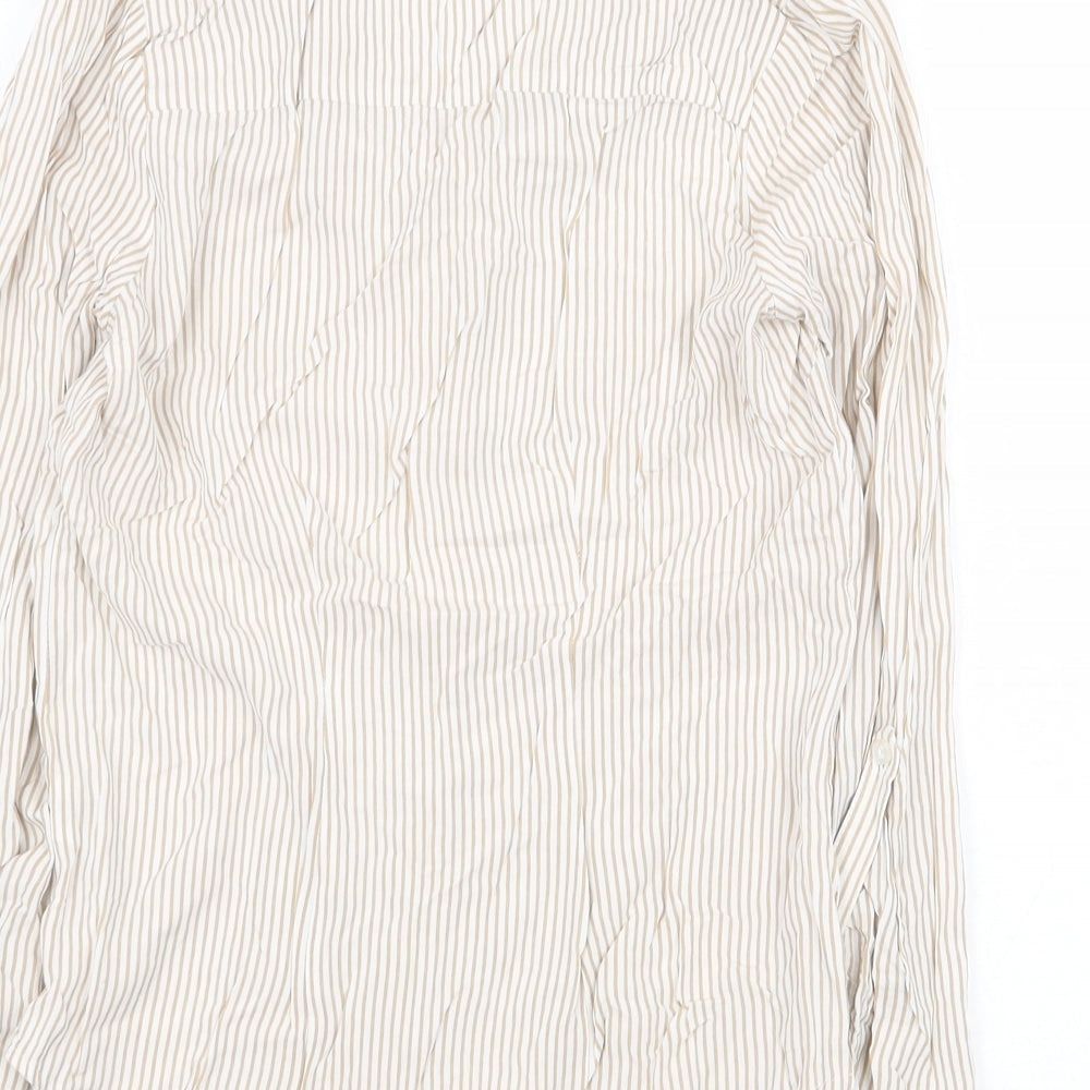 Womens UK Size 6 Atmosphere Beige Basic Blouse