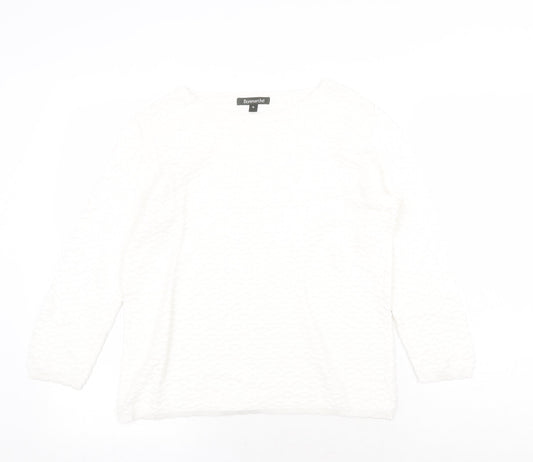 Womens UK Size 10 Bonmarché White Pullover Jumper