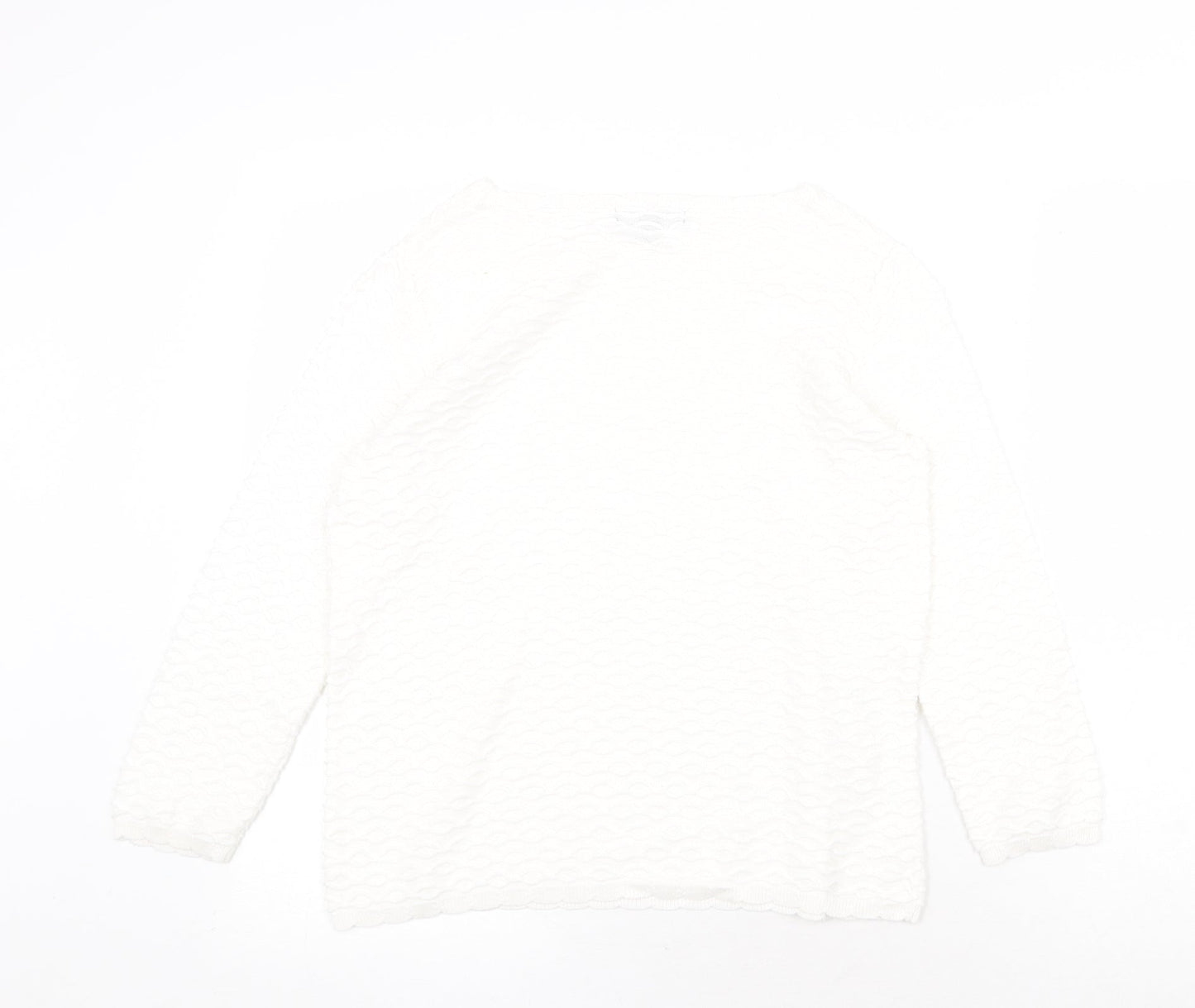 Womens UK Size 10 Bonmarché White Pullover Jumper